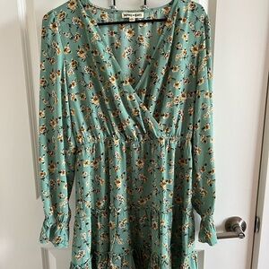 Flower print dress